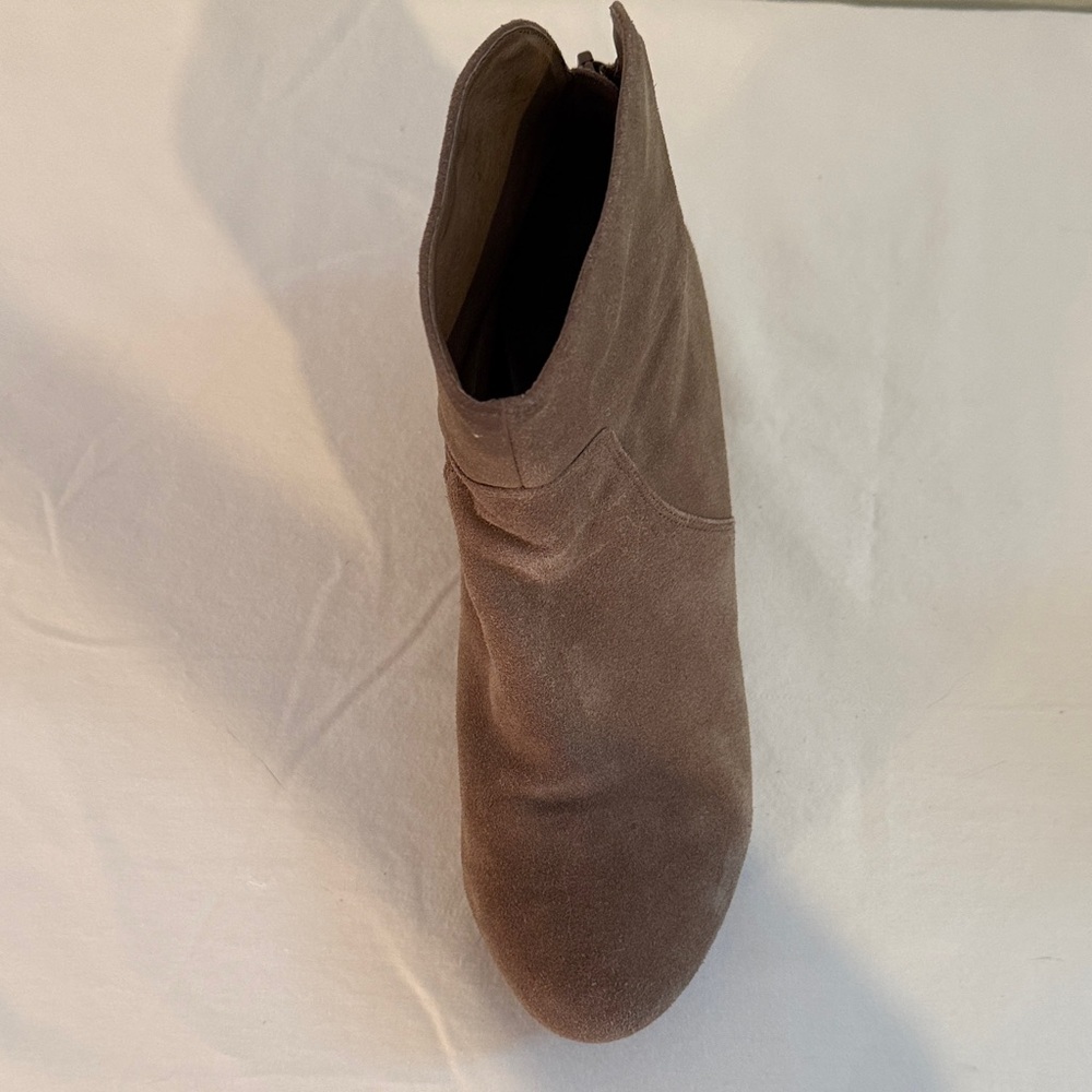 Chocolat Blu Taupe Suede Ankle Boots - Picture 3 of 14